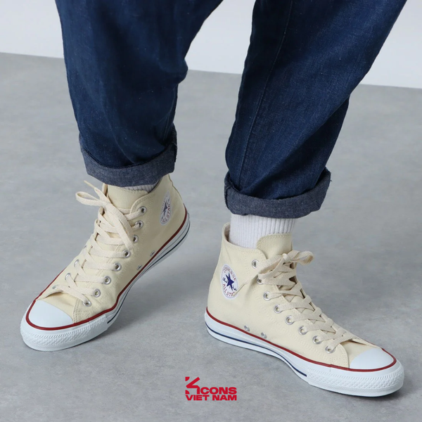 Giày Converse Chuck Taylor All Star Classic High Top 159484C Natural Ivory/ Parchment Cotton Canvas