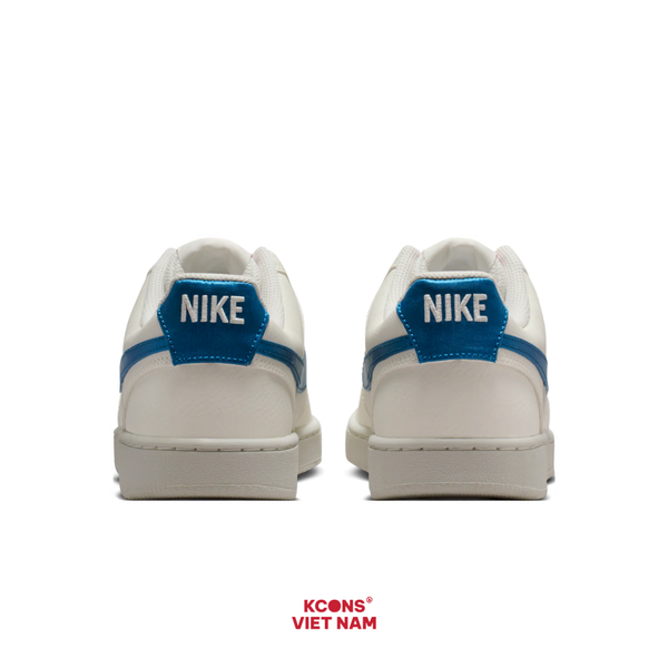 🔥Deal Cuối, Chốt Nhanh! Giày Nike Court Vision Low Leather IM7799-133 Sail/ Industrial Blue