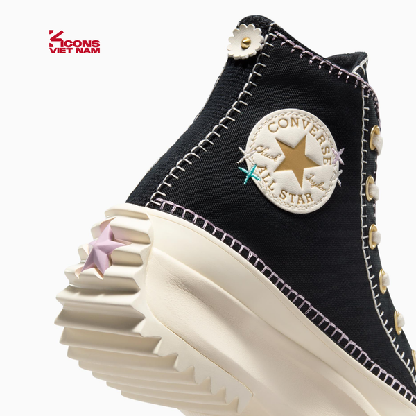 Đôi Cuối – Chốt Nhanh! Giày Converse Run Star Hike Platform Crafted Stitching A08733C High Top Black