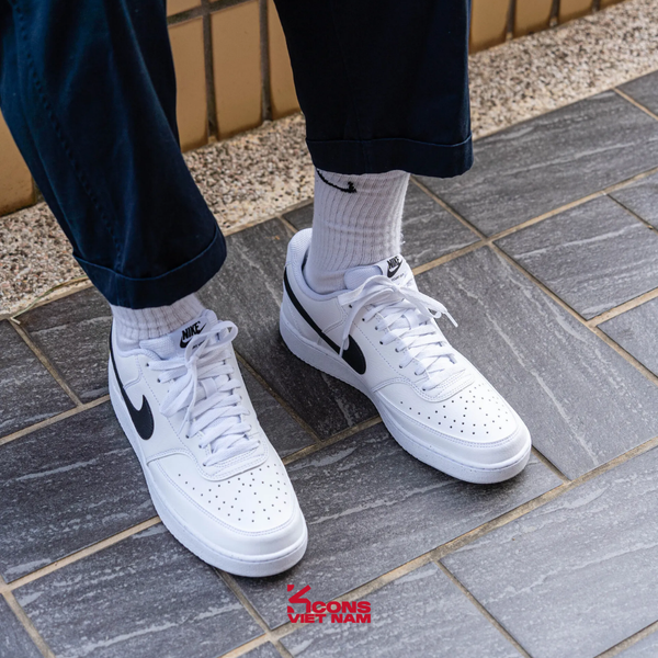 Giày Nike Court Vision Low Next Nature Leather DH3158-101/ DH2987-101 Giày Bóng Rổ Retro