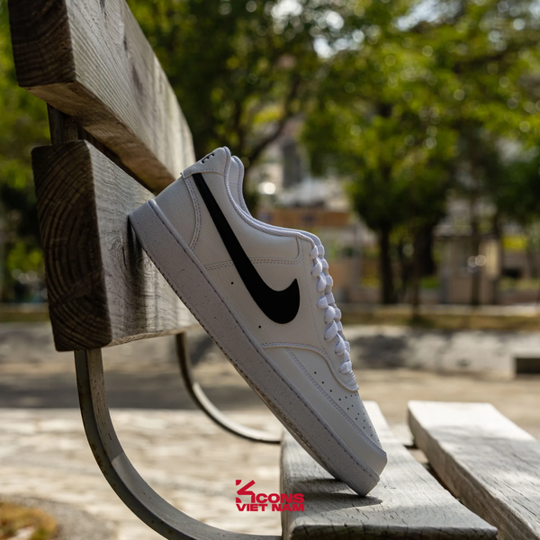 Giày Nike Court Vision Low Next Nature Leather DH3158-101/ DH2987-101 Giày Bóng Rổ Retro