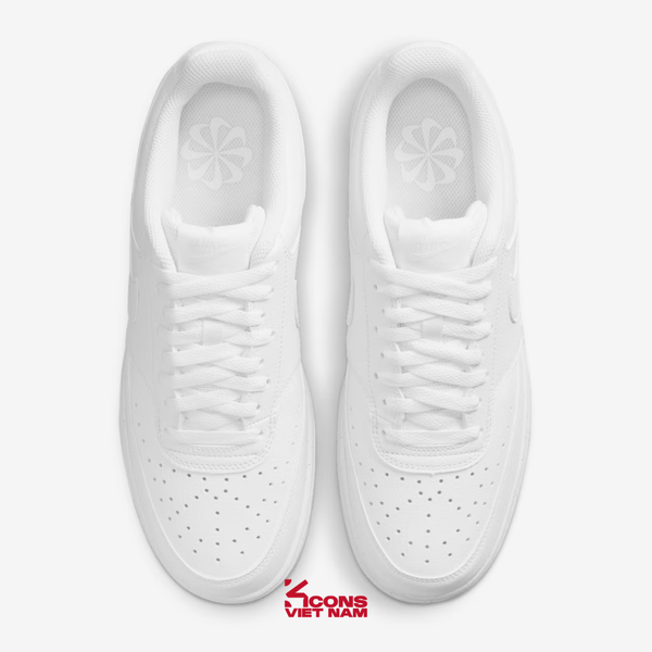 Giày Nike Court Vision Low Next Nature Leather DH3158-100/ DH2987-100 Full Trắng All White