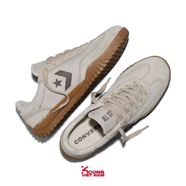 [NEW ARRIVAL 2026] Giày Converse Run Star Trainer Low Top Sneakers Beige/Gum A20158C