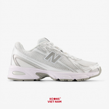 Giày New Balance 740 U740WM2 White Silver Metallic Sneaker Sport Giày Thể Thao Unisex ABZORB Cushioning Thoải Mái Tối Ưu