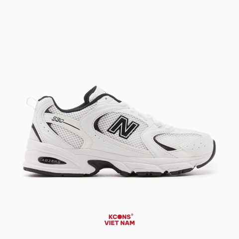 Giày New Balance 530 White Black MR530EWB Sneaker Sport Giày Thể Thao Unisex ABZORB Cushioning Thoải Mái Tối Ưu