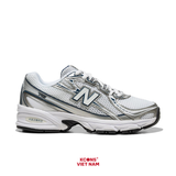 Giày New Balance 740 Navy White GR740WN Big Kid Retro Chất Liệu Mesh & Synthetic Leather, Đế ABZORB