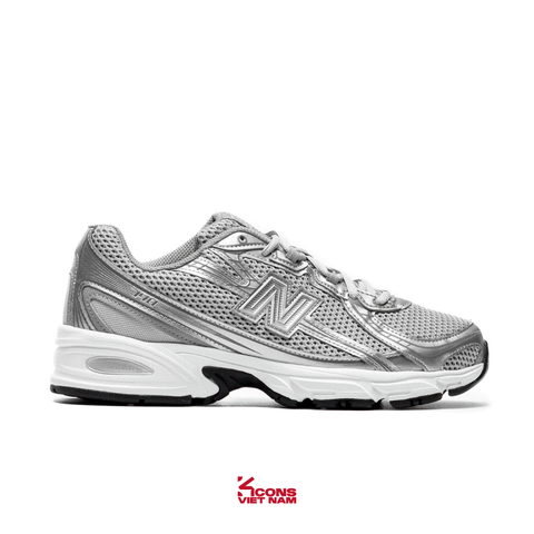 Giày New Balance 740 Unisex U740SG2 Castlerock/ Slate Gray/ Silver Metallic Sneaker Sport Giày Thể Thao ABZORB Cushioning