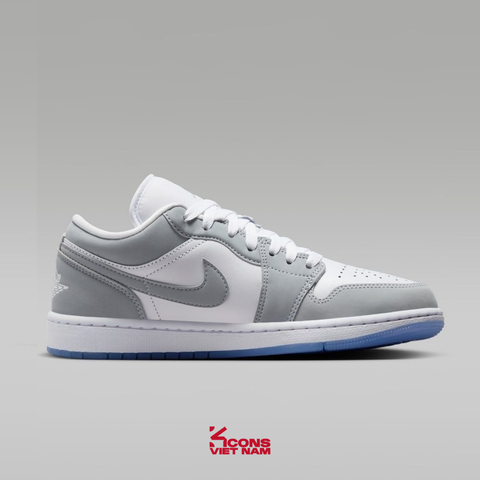 Deal Cuối - Chốt Nhanh! Giày Nike Jordan Air Jordan 1 Low White Wolf Grey Leather DC0774-105