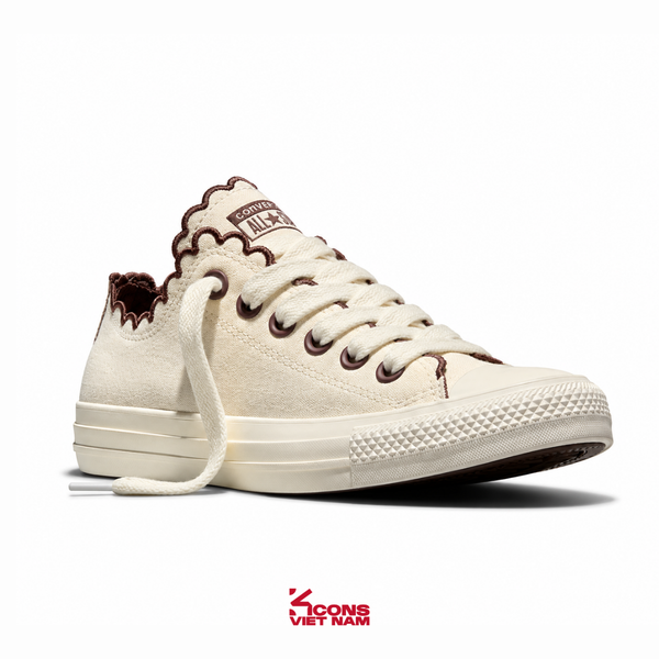 [NEW ARRIVAL 2026] Giày Converse Chuck Taylor All Star Scalloped Low Cream A21826C