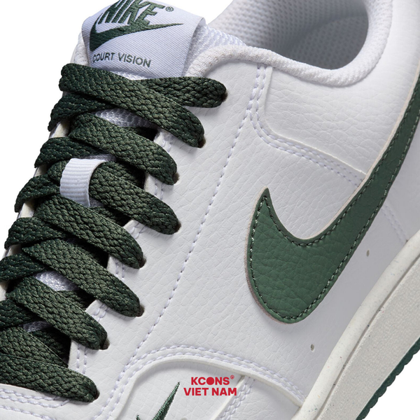 Giày Nike Court Vision Low Leather White/Stadium Green FV9952-101