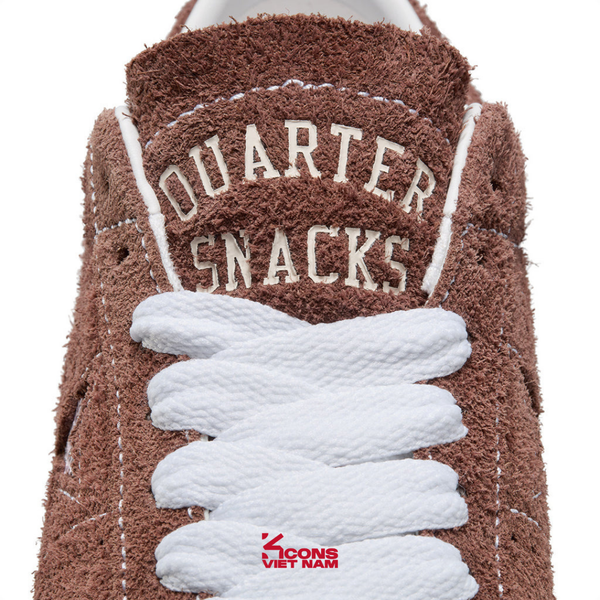 Deal Cuối – Chốt Nhanh! Giày Converse x Quartersnacks One Star Pro OX Brown Suede Unisex A09554C