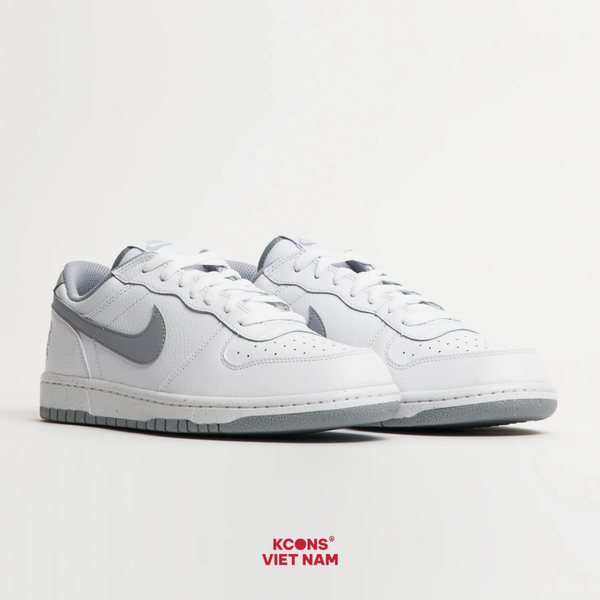 Giày Nike Big Low Leather White/ Wolf Grey 355152-106