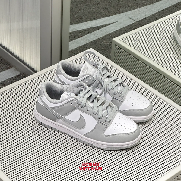 Giày Nike Dunk Low Next Nature – DD1873-113 Leather White/ Light Smoke Grey