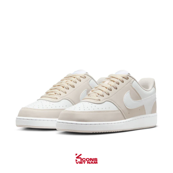 Giày Nike Court Vision Low Leather IM1652-002 Phantom/ White