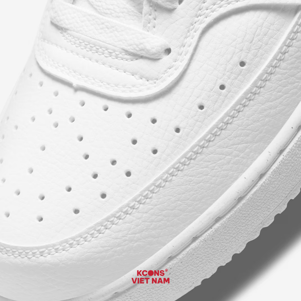 Giày Nike Court Vision Low Next Nature Leather DH2987-100/ DH3158-100 Full Trắng All White