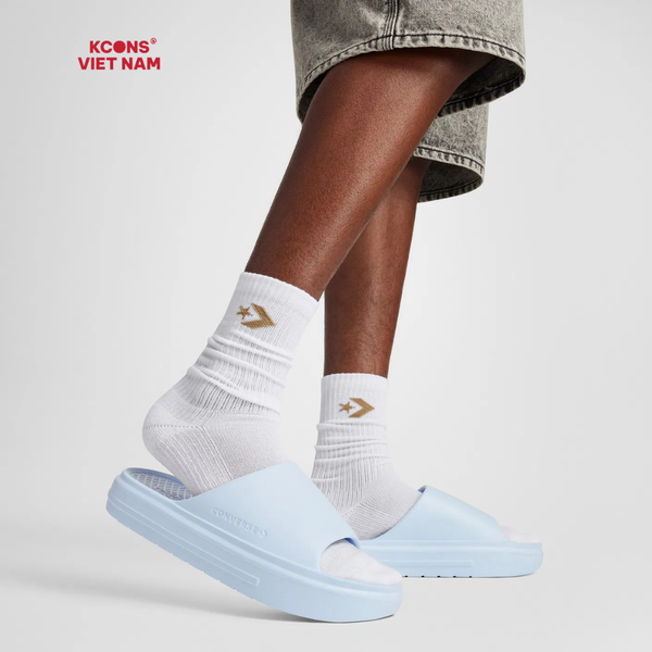 Deal Cuối, Chốt Nhanh! Dép Converse Essential Slide Blue Supermoon A12176C Unisex