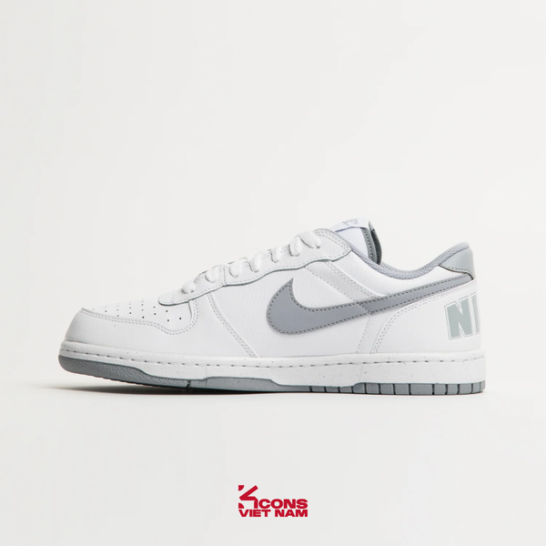 Deal Cuối – Chốt Nhanh! Giày Nike Big Low Leather White/ Wolf Grey 355152-106