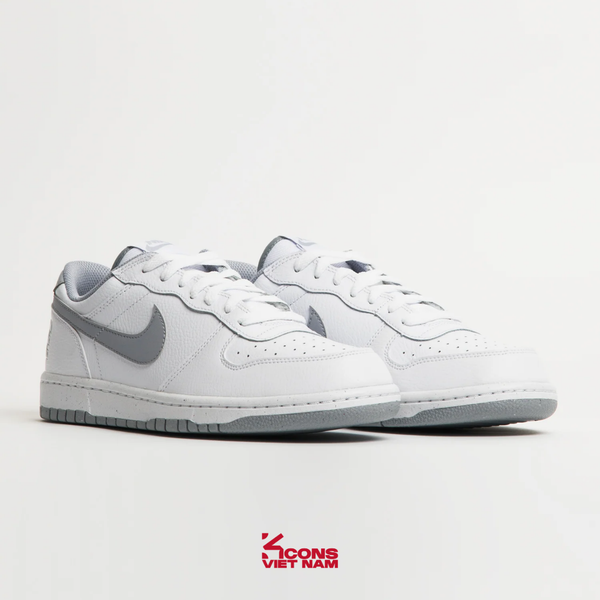 Deal Cuối – Chốt Nhanh! Giày Nike Big Low Leather White/ Wolf Grey 355152-106