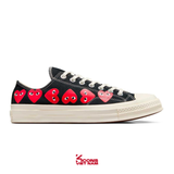 Đôi Cuối, Chốt Nhanh! Giày Converse 1970 x Play Comme des Garçons Chuck 70 ‘Multi Heart Black’ CDG A08149C