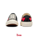 Đôi Cuối, Chốt Nhanh! Giày Converse 1970 x Play Comme des Garçons Chuck 70 ‘Multi Heart Black’ CDG A08149C