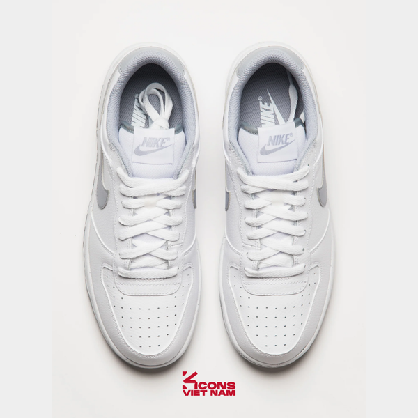 Deal Cuối – Chốt Nhanh! Giày Nike Big Low Leather White/ Wolf Grey 355152-106