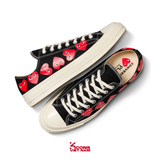 Đôi Cuối, Chốt Nhanh! Giày Converse 1970 x Play Comme des Garçons Chuck 70 ‘Multi Heart Black’ CDG A08149C