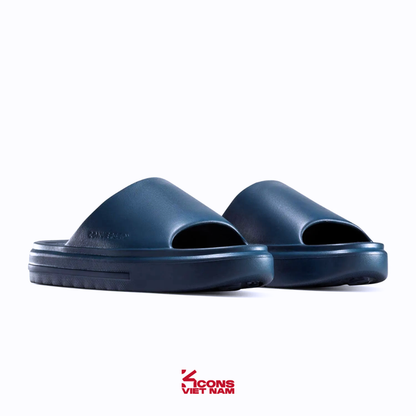 Đôi Cuối, Chốt Nhanh! Dép Converse Essential Slide Blue Navy Unisex - Quai Ngang Bản Rộng A15799C