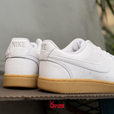 Deal Cuối, Chốt Nhanh! Giày Nike Court Vision Low Leather CD5463-105 White/ Photon Dust/ Gum Light Brown