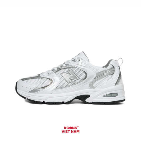 Giày New Balance 530 White Silver MR530AD Công Nghệ Đệm ABZORB