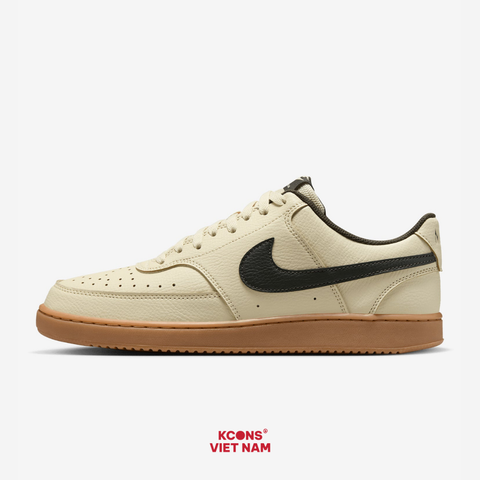 Giày Nike Court Vision Low Leather Khaki/Sequoia-Gum Med Brown HV4506-200