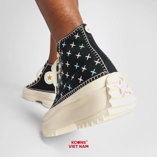 🔥Deal Cuối – Chốt Nhanh! Giày Converse Run Star Hike Platform Crafted Stitching A08733C High Top Black