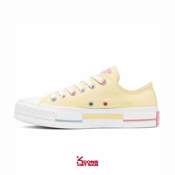 [NEW ARRIVAL 2026] Giày Converse Chuck Taylor All Star Lift Platform Low Cream White Pastel A21383C