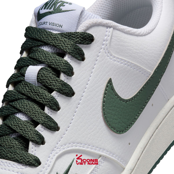 Giày Nike Court Vision Low Leather White/Stadium Green FV9952-101