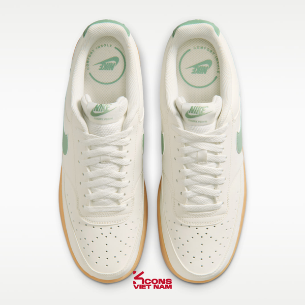 [ĐỘC QUYỀN ONLINE] Giày Nike Court Vision Low Leather II7403-100 Sail/Steam/Off-White