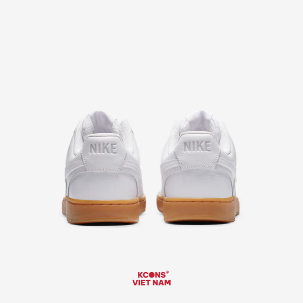 🔥Deal Cuối, Chốt Nhanh! Giày Nike Court Vision Low Leather CD5463-105 White/ Photon Dust/ Gum Light Brown