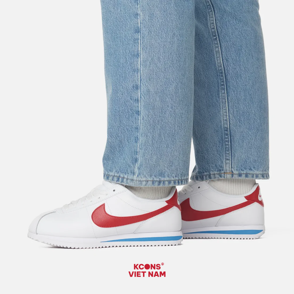 Giày Nike Cortez Leather White/Varsity Blue/Varsity Red DN1791-108