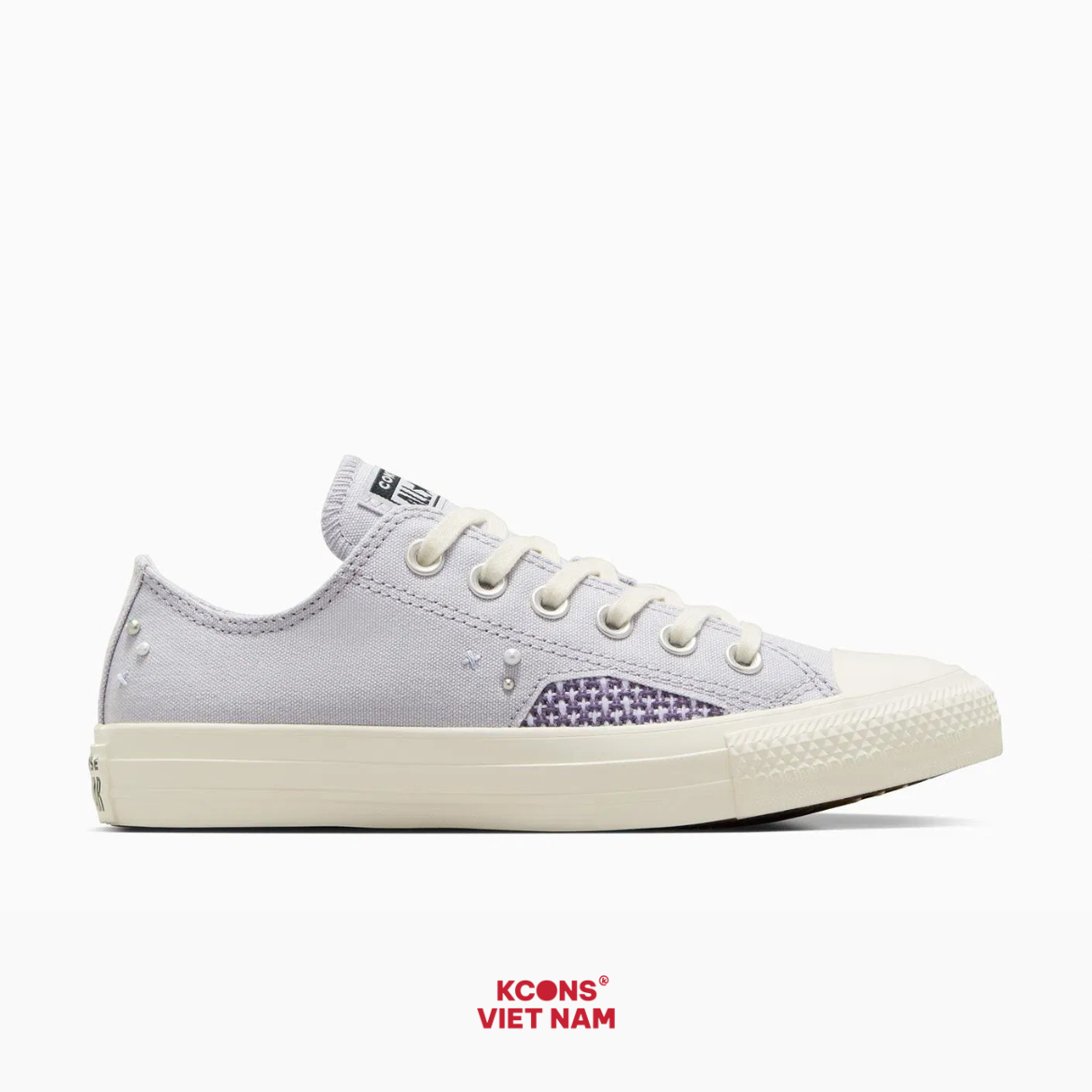 Giày Converse Chuck Taylor All Star Pearls Studs Low Top Ghost