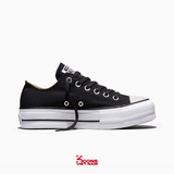 Deal Cuối, Chốt Nhanh! Giày Converse Chuck Taylor All Star Classic Canvas Platform Black Low Top 560250C