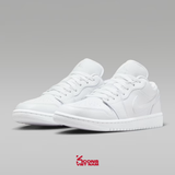 Giày Nike Air Jordan 1 Low White DV0990-111 Leather Sneaker Cổ Thấp JD1 Unisex