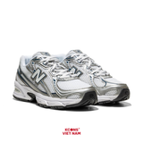 Giày New Balance 740 Navy White GR740WN Big Kid Retro Chất Liệu Mesh & Synthetic Leather, Đế ABZORB