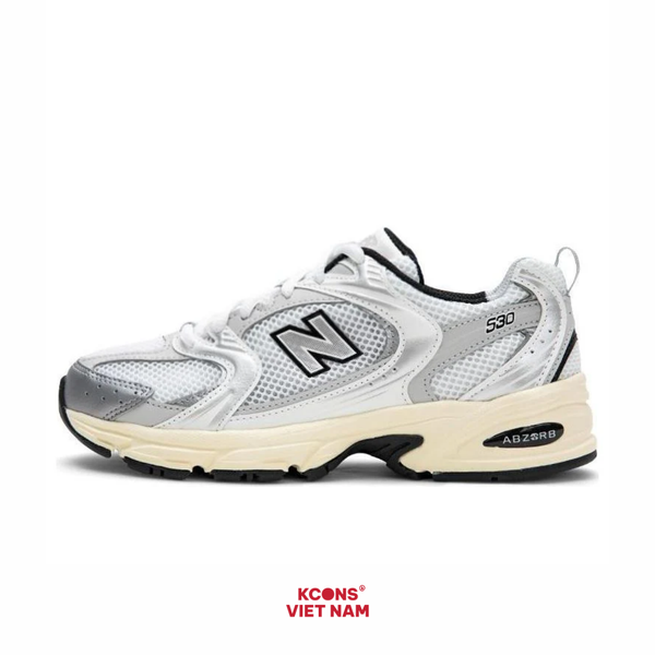 Giày New Balance 530 White Black MR530TA Sneaker Sport Giày Thể Thao Unisex ABZORB Cushioning Thoải Mái Tối Ưu