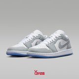 Giày Nike Jordan Air Jordan 1 Low White Wolf Grey Leather DC0774-105