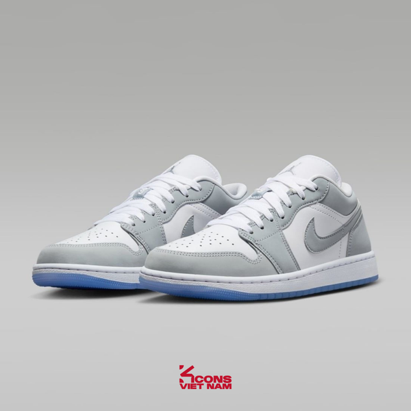 Giày Nike Jordan Air Jordan 1 Low White Wolf Grey Leather DC0774-105