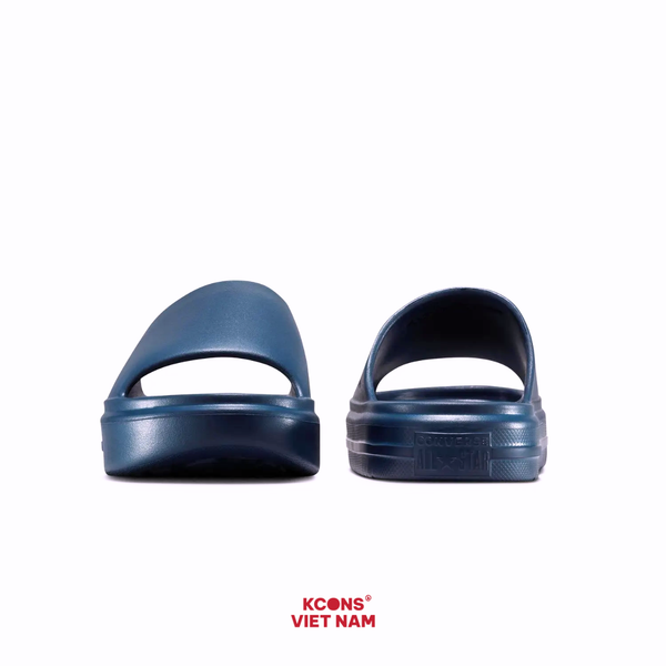 🔥Deal Cuối, Chốt Nhanh! Dép Converse Essential Slide Blue Navy Unisex - Quai Ngang Bản Rộng A15799C