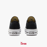 Deal Cuối, Chốt Nhanh! Giày Converse Chuck Taylor All Star Classic Canvas Platform Black Low Top 560250C
