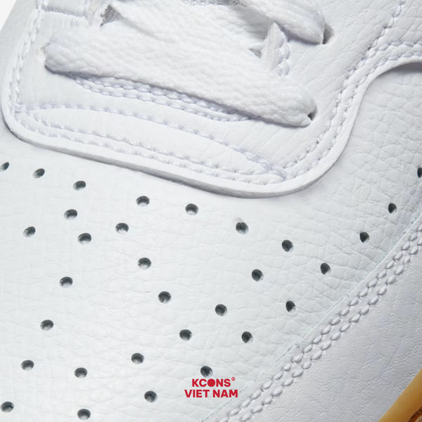 🔥Deal Cuối, Chốt Nhanh! Giày Nike Court Vision Low Leather CD5463-105 White/ Photon Dust/ Gum Light Brown