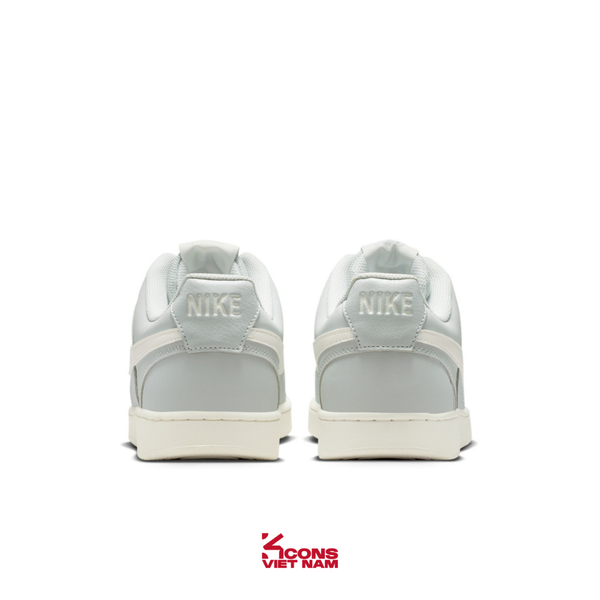 Giày Nike Court Vision Low Leather II7403-001 Silver Grey Off-White