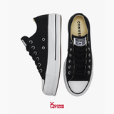 Deal Cuối, Chốt Nhanh! Giày Converse Chuck Taylor All Star Classic Canvas Platform Black Low Top 560250C