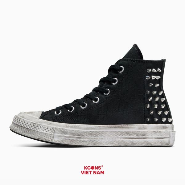 Deal Cuối – Chốt Nhanh! Giày Converse CHUCK 70 STUDDED HIGH TOP BLACK A07207C