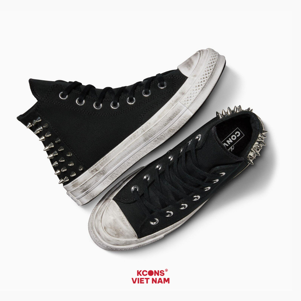 Deal Cuối – Chốt Nhanh! Giày Converse CHUCK 70 STUDDED HIGH TOP BLACK A07207C